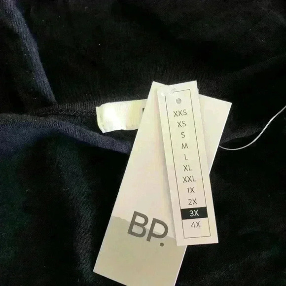 BP From Nordstrom NWT Twist Strap Tank Top Black Size 3X - Picture 7 of 8